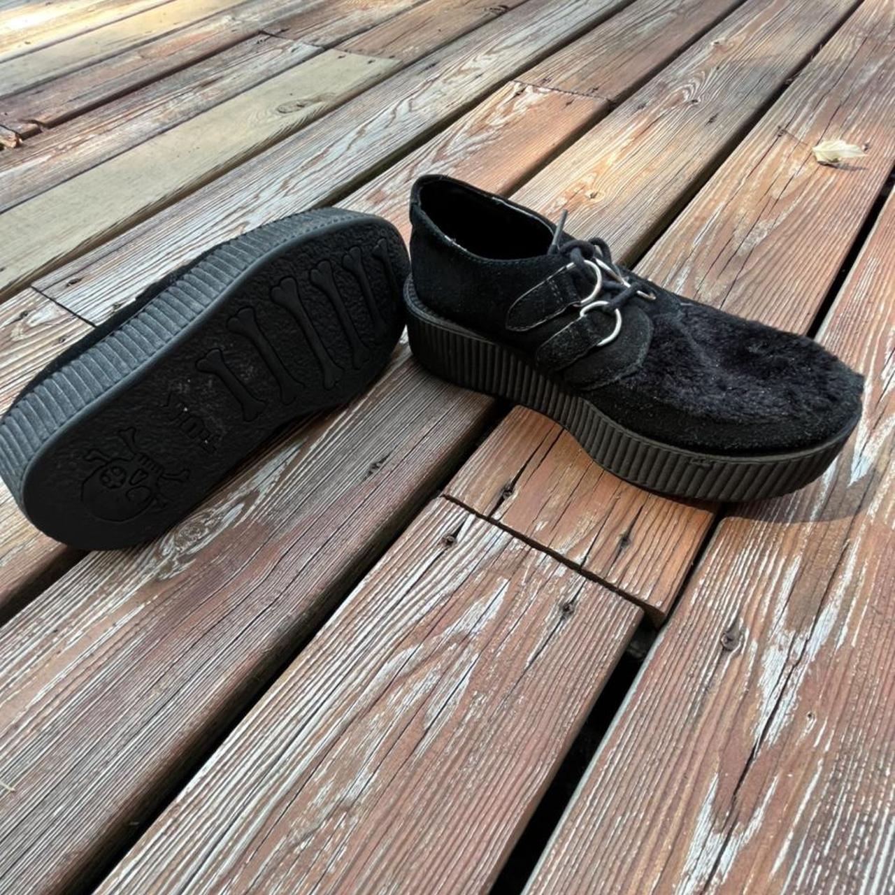 Black Suede Creepers Platform TUK brand creepers,... Depop