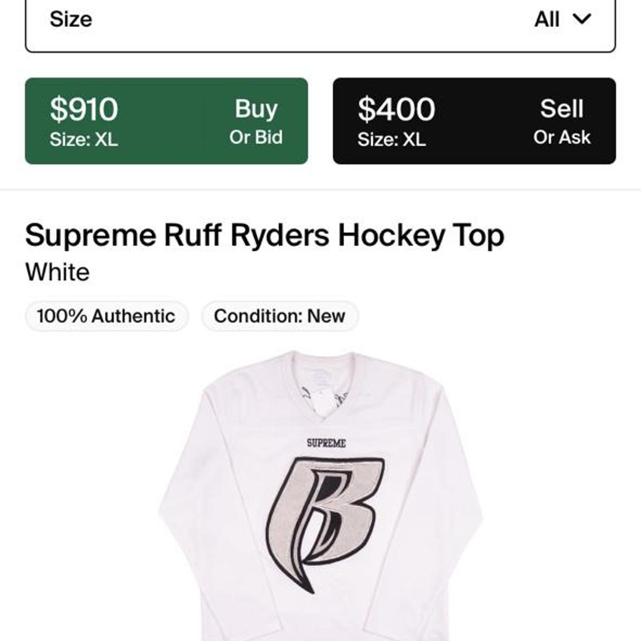 Supreme x Ruff Ryders Hockey Jersey - XXL