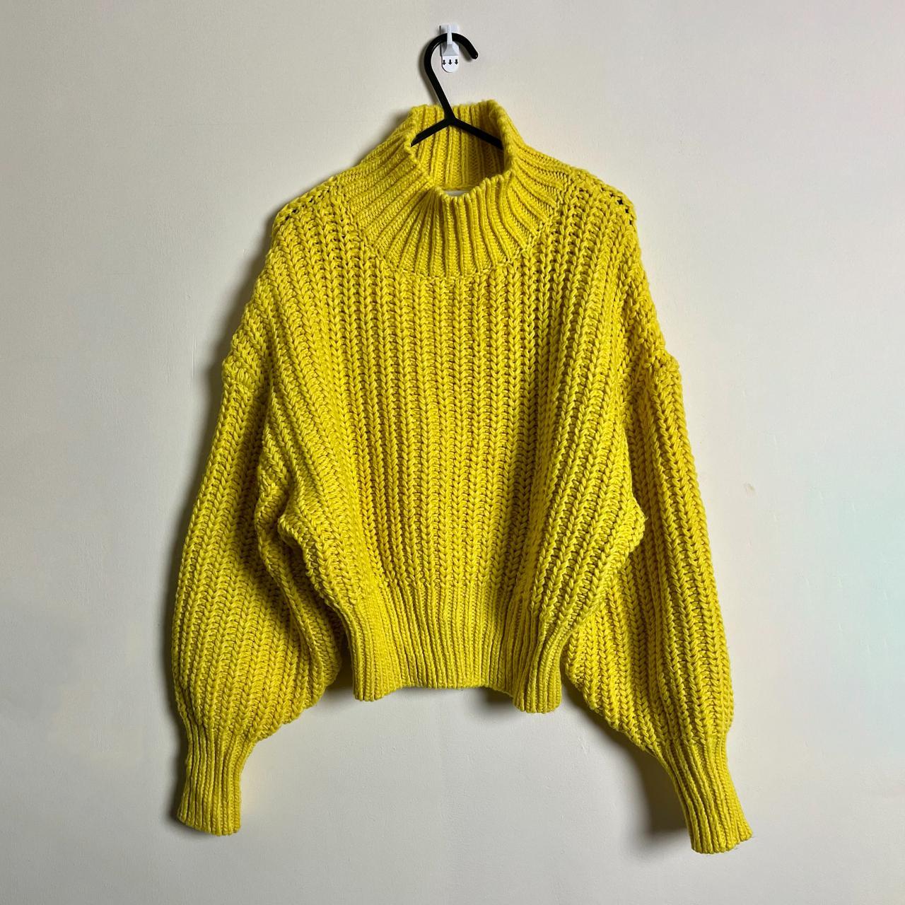 H&M Women's Yellow Jumper | Depop