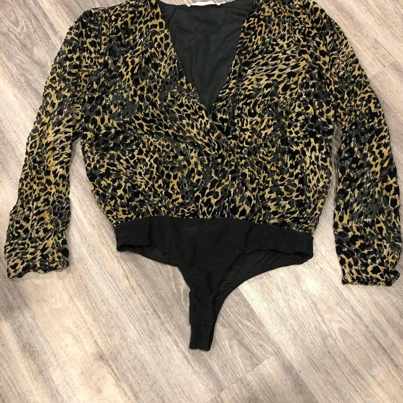ASTR The Label Women's Bodysuit Gold/Black M – ASTR leopard
