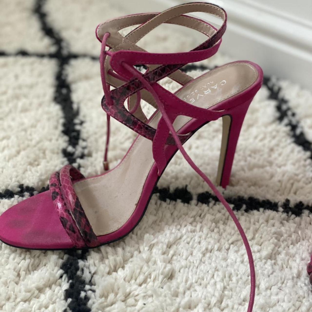 Carvela kurt Geiger pink heels, worn... - Depop