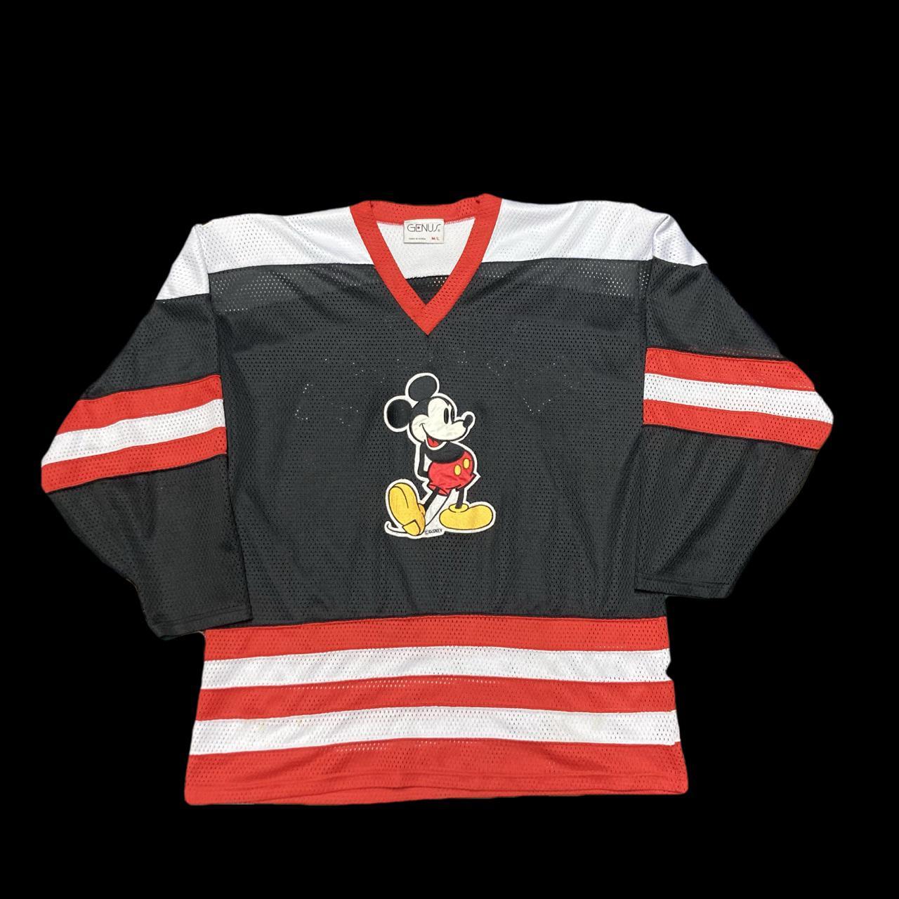 Vintage stitched Mickey Mouse hockey jersey!... Depop