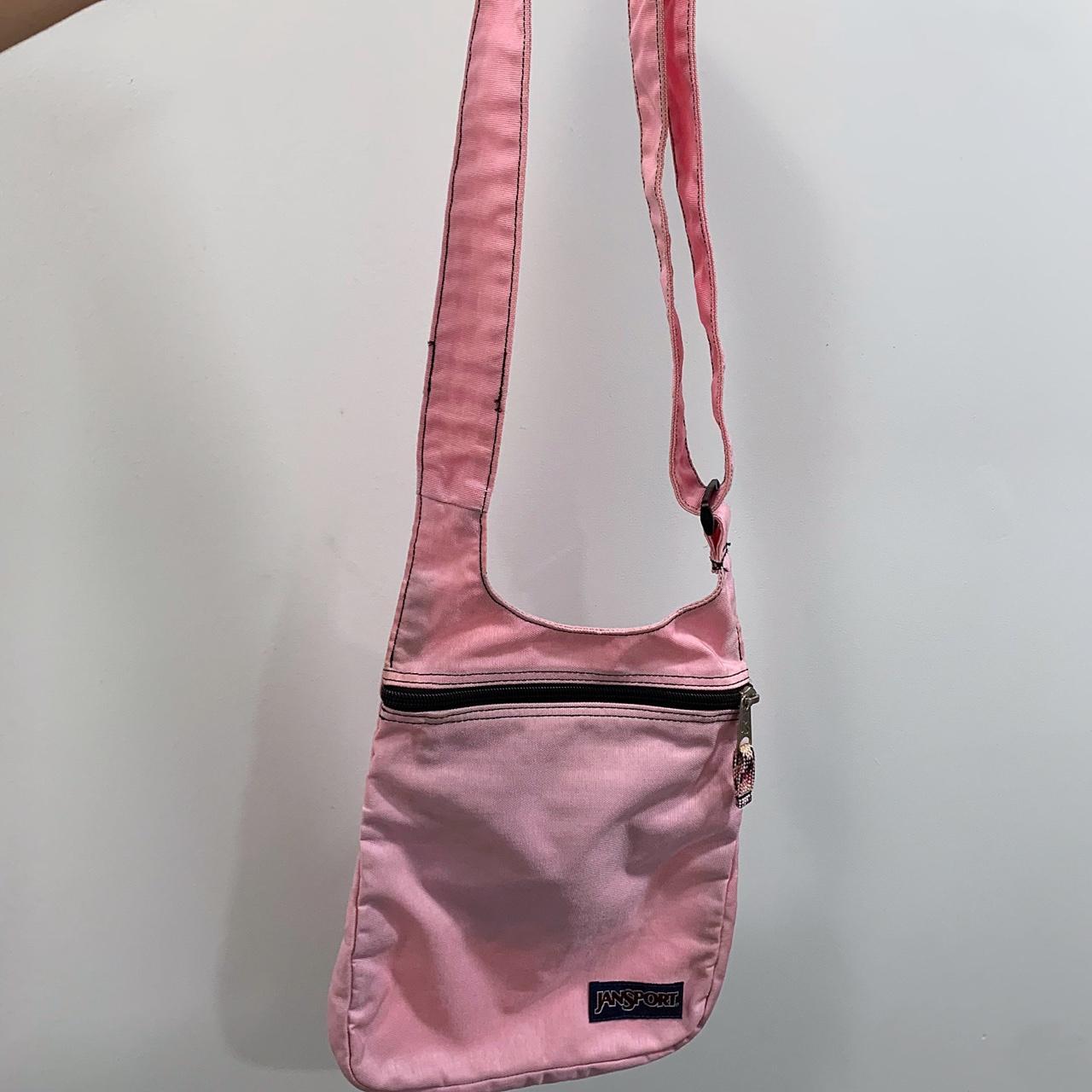 Jansport Pink Crossbody Shoulder Messenger Bag Depop