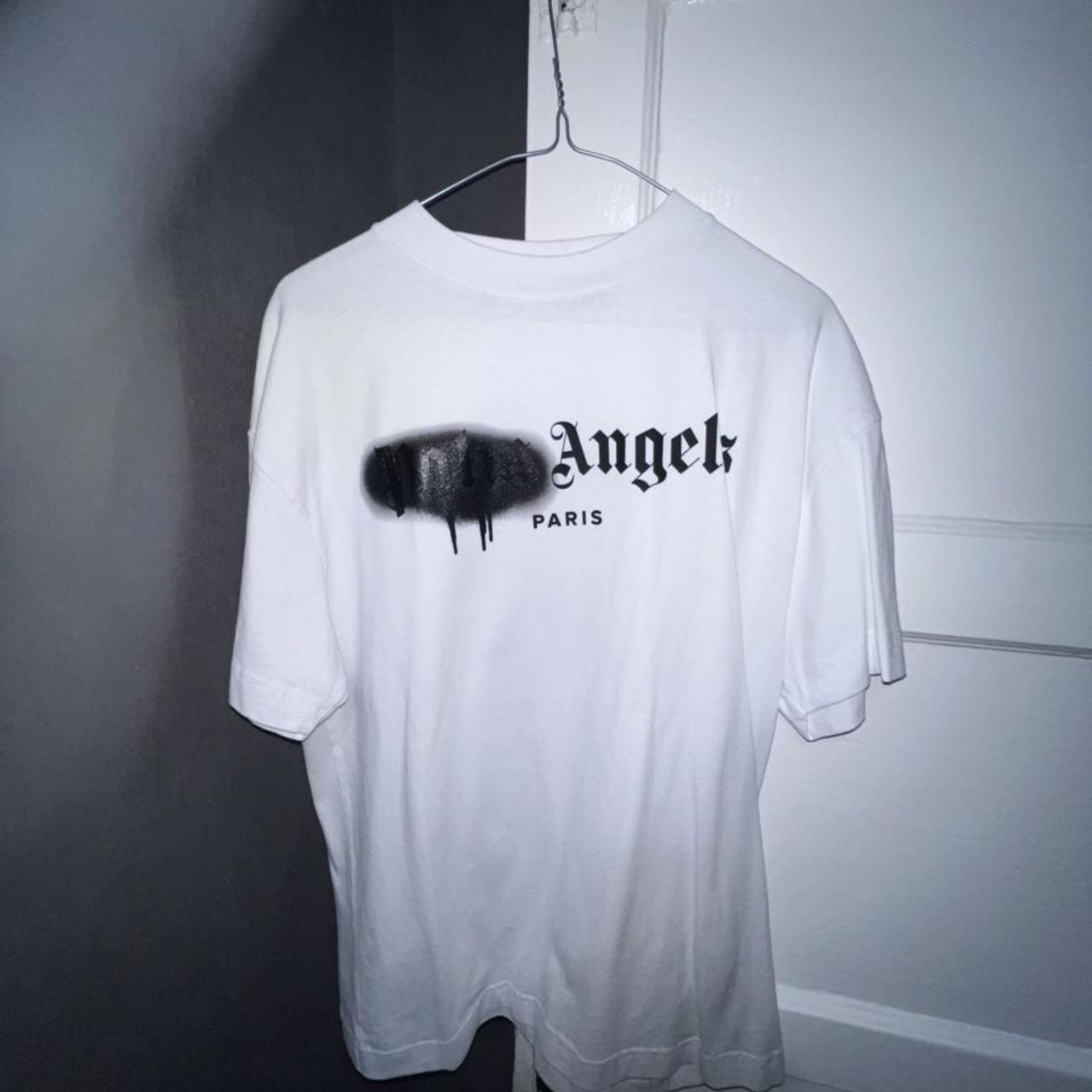 PALM ANGELS Paris Spray Original Tee Size - Depop