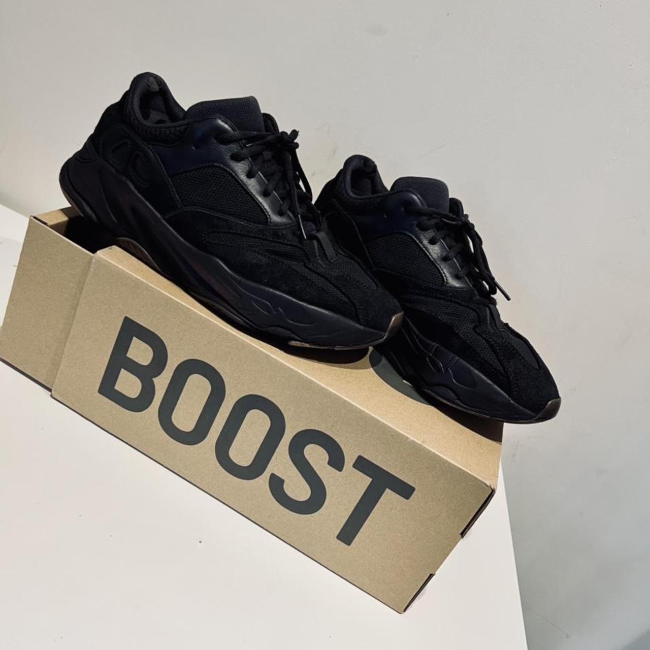 YEEZY BOOST 700 UTILITY BLACK -SIZE - UK 10 (worn... - Depop