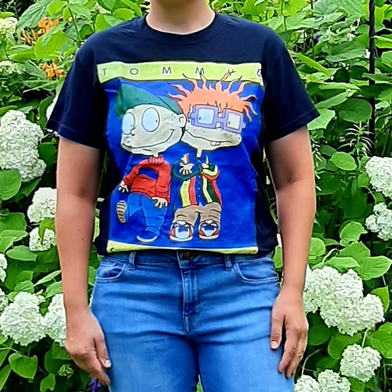 Gildan Women's T-Shirt - Black/Multi - S, image size:1280x1280