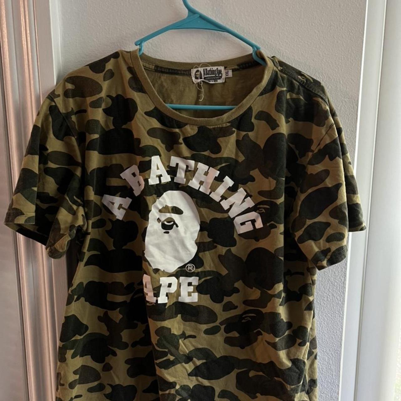 vintage bape t-shirt, been in my closet just sitting... - Depop