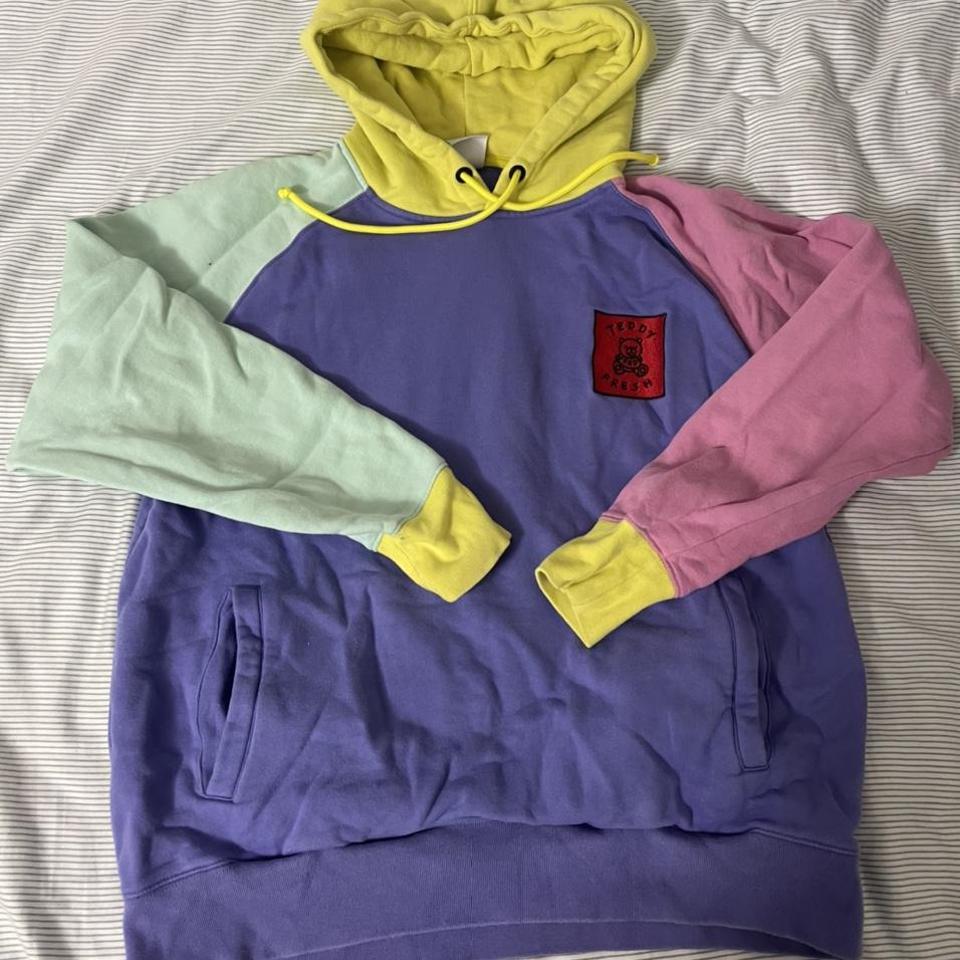 Teddy fresh pastel colorblock deals hoodie