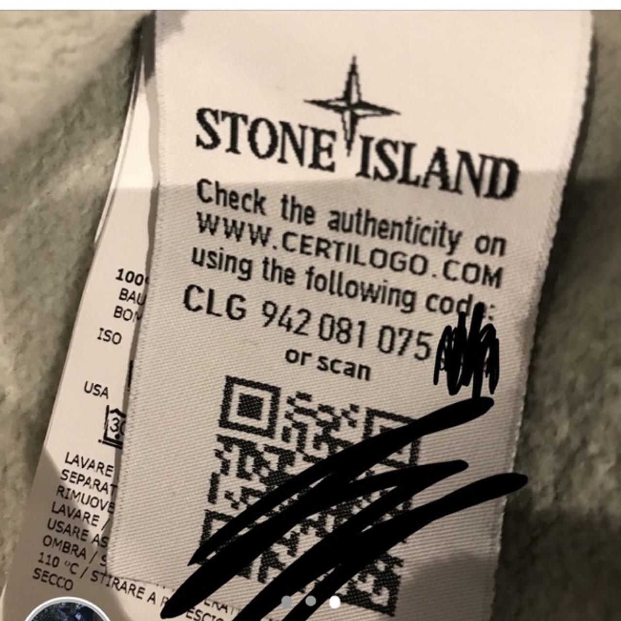 Stone island grid check camo sweatshirt in medium,... - Depop