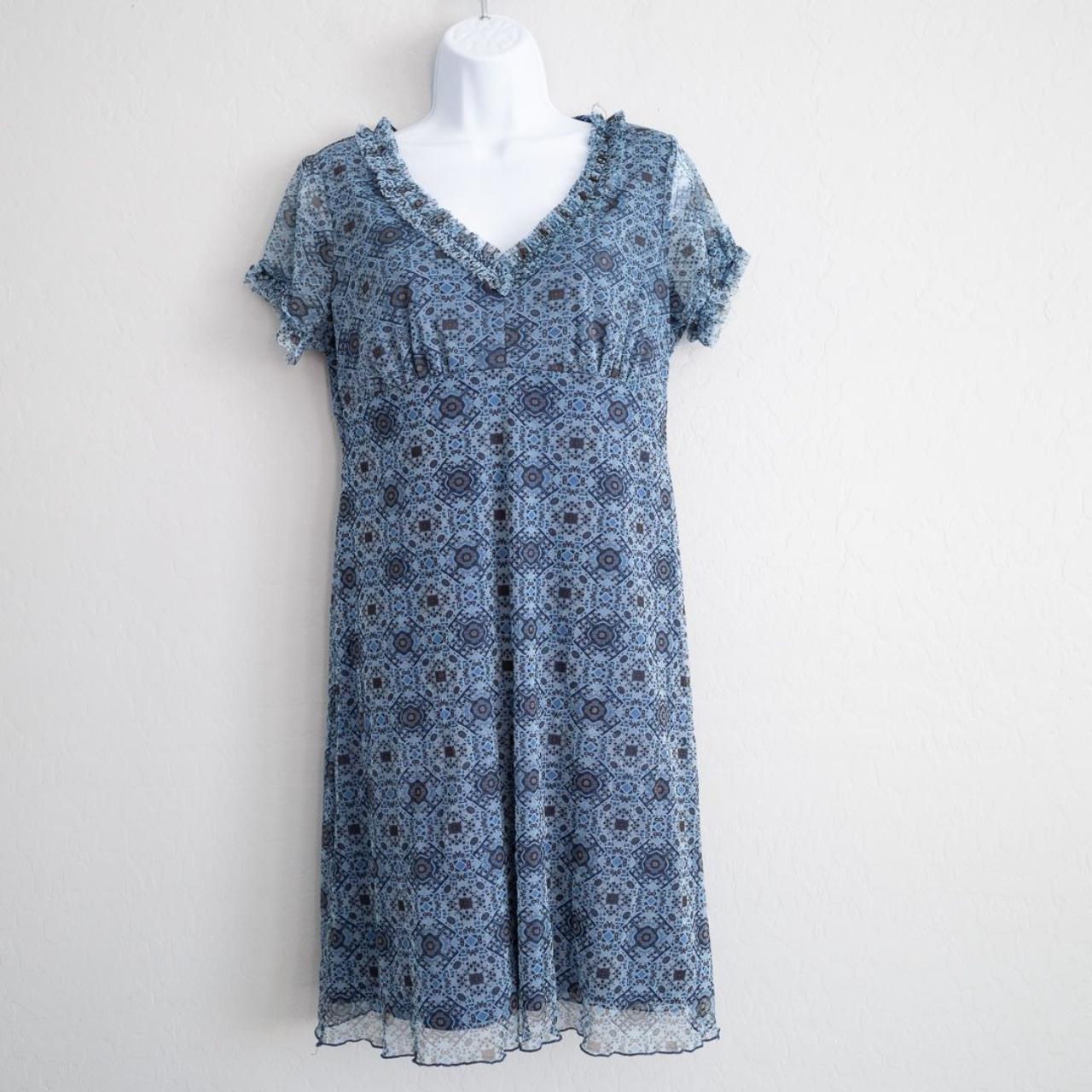 Xhilaration Women's Blue Dress | Depop