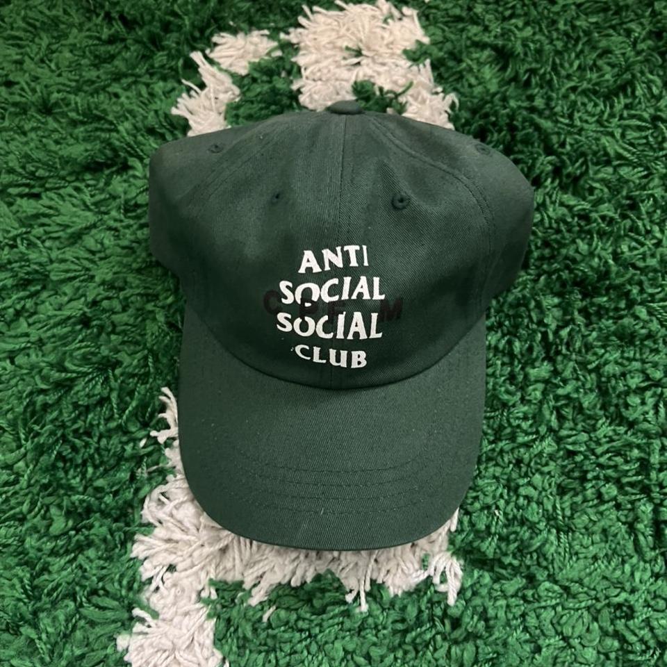 Anti Social Social Club Men's Green Hat | Depop