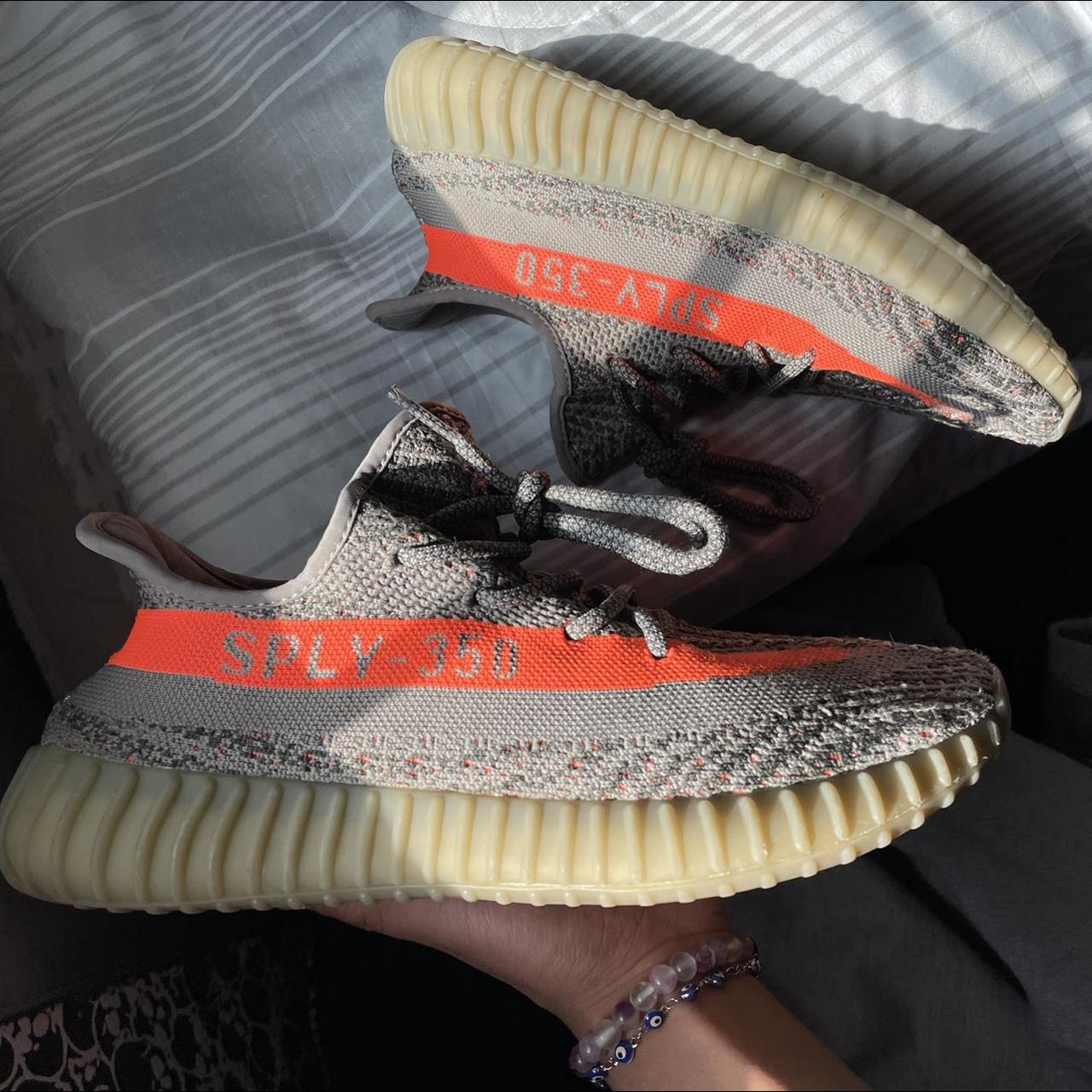 yeezy green and orange