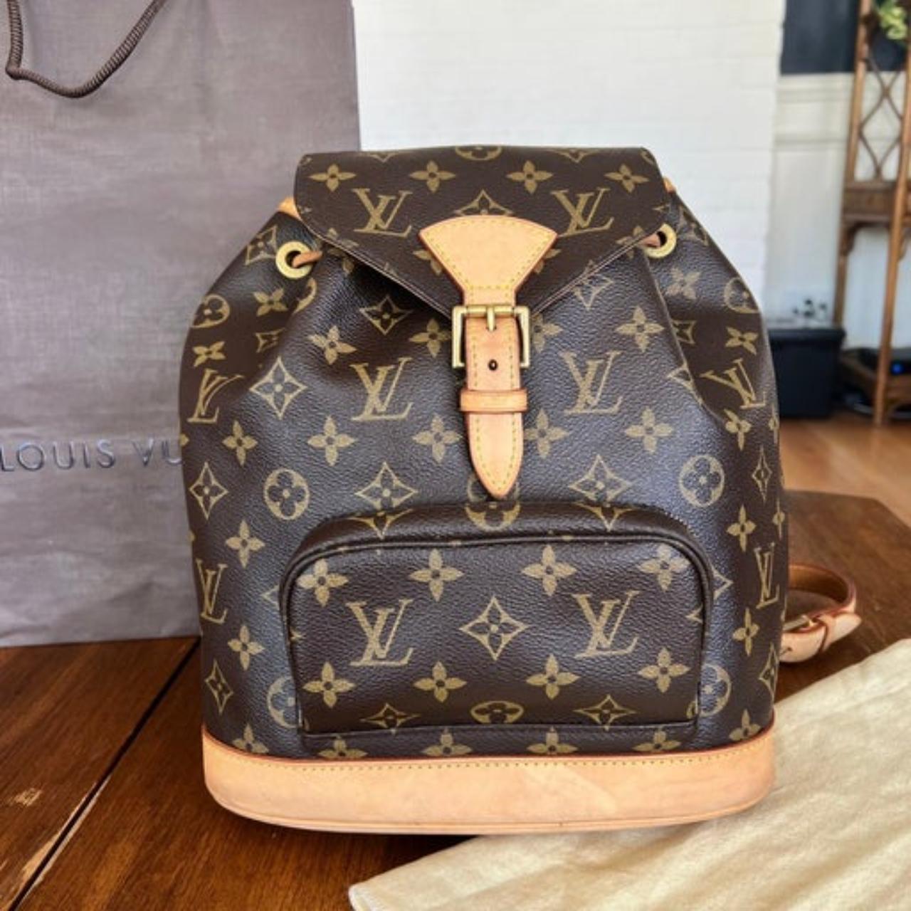 Louis Vuitton Montsouris MM Backpack Authentic... - Depop