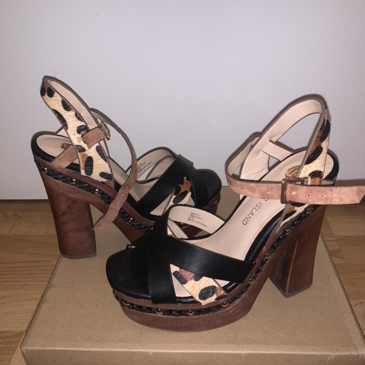 River island leopard heels. Brand new- never worn.... - Depop