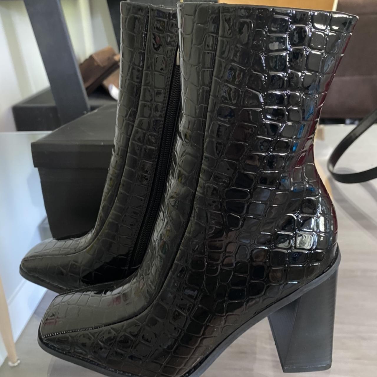 nasty gal black ankle boots