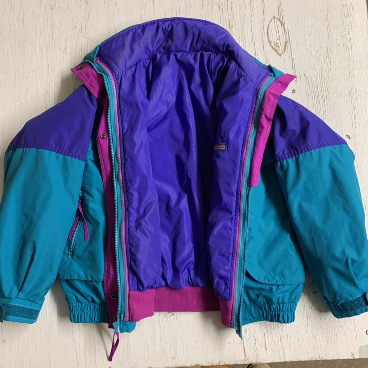 Columbia vintage powder keg jacket Color block Depop