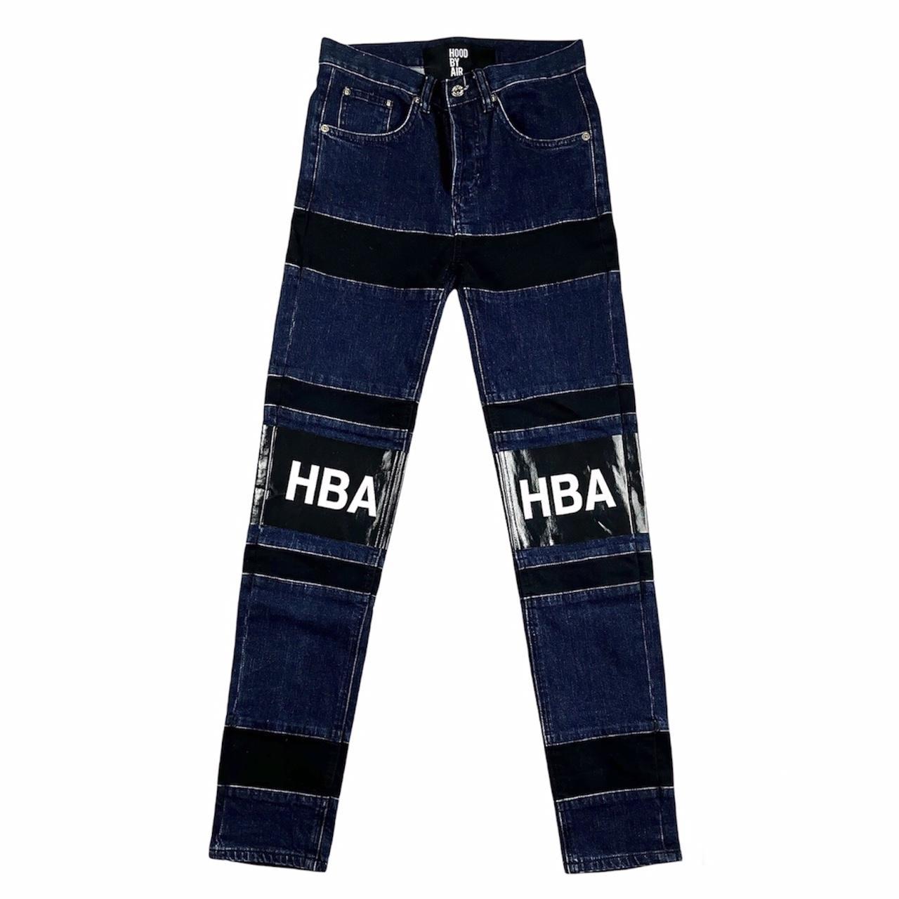 Hood By Air Men's Black and Blue Jeans