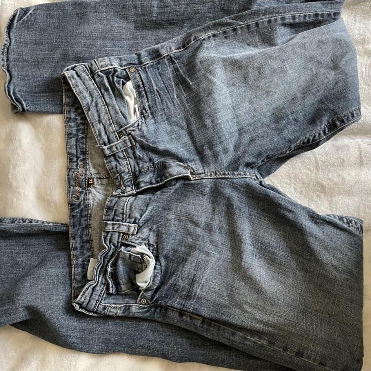 Vintage low rise grunge Southern goth dark wash... - Depop