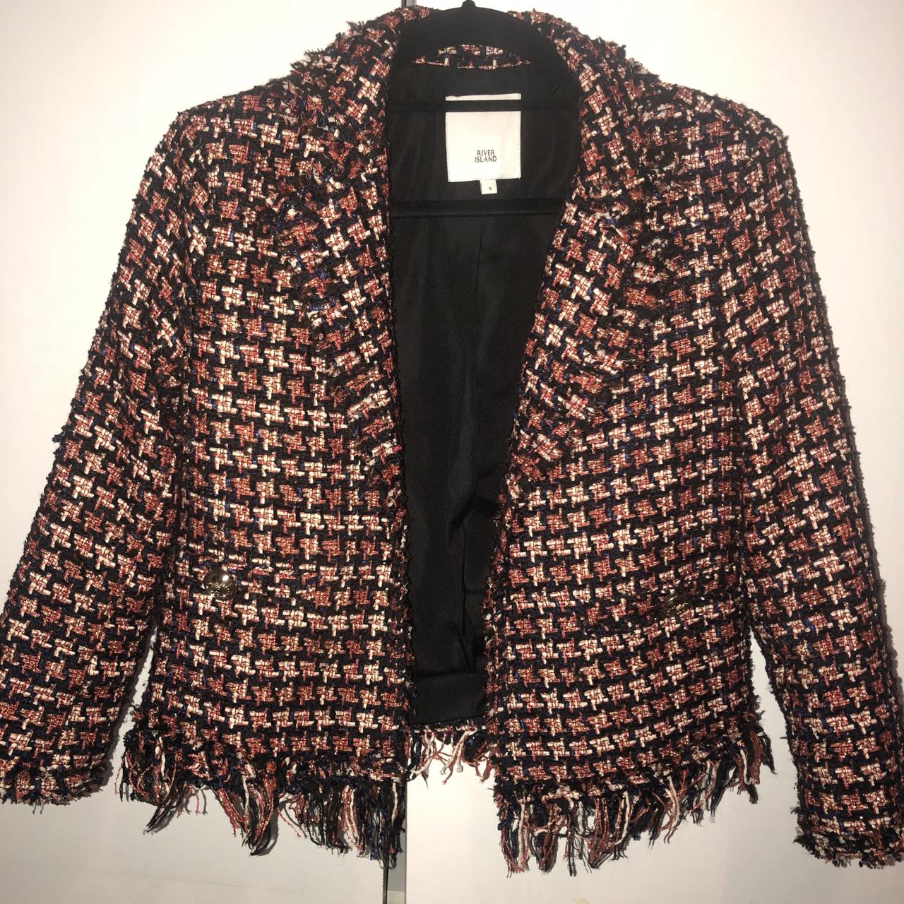 tweed jacket river island