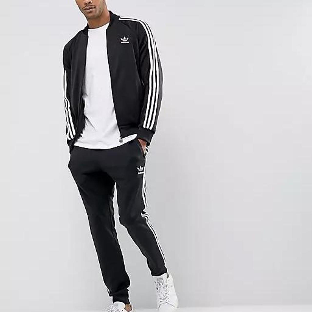 Adidas Men's Black Jumpsuit | Depop