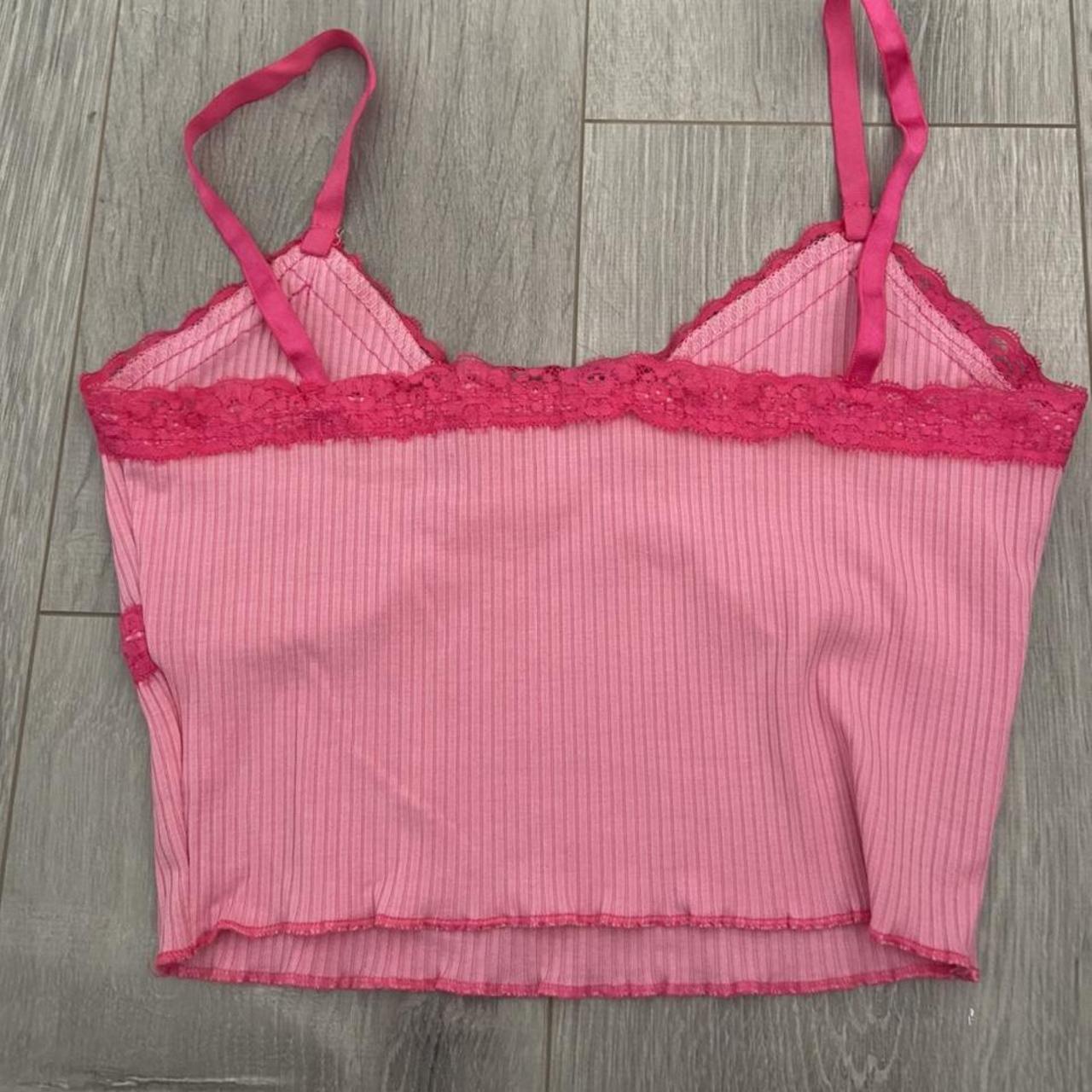 Adorable hot pink y2k crop top Size S (uk 6/8) #y2k... - Depop