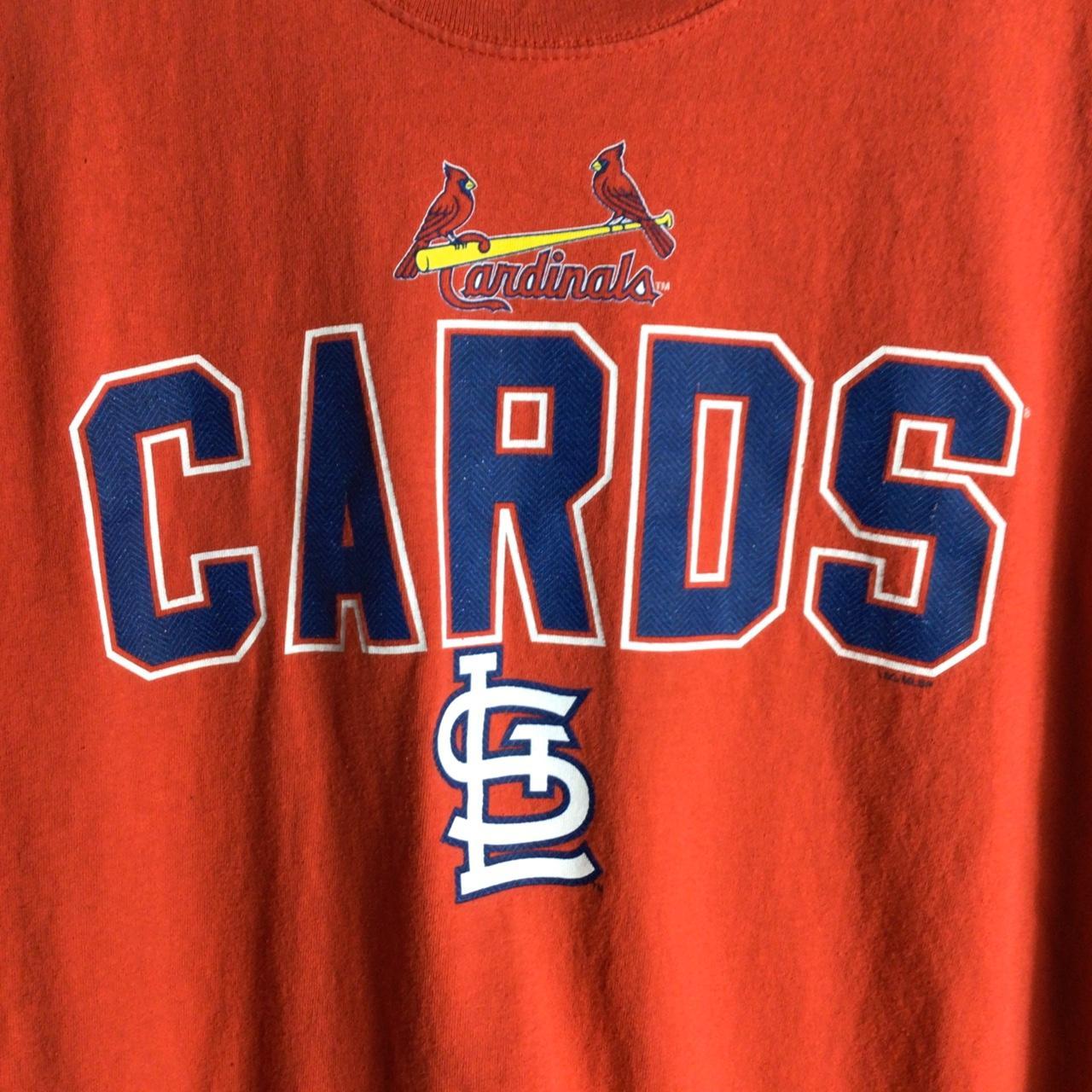 Large Y2K St. Louis Cardinals Baseball Hoodie In - Depop