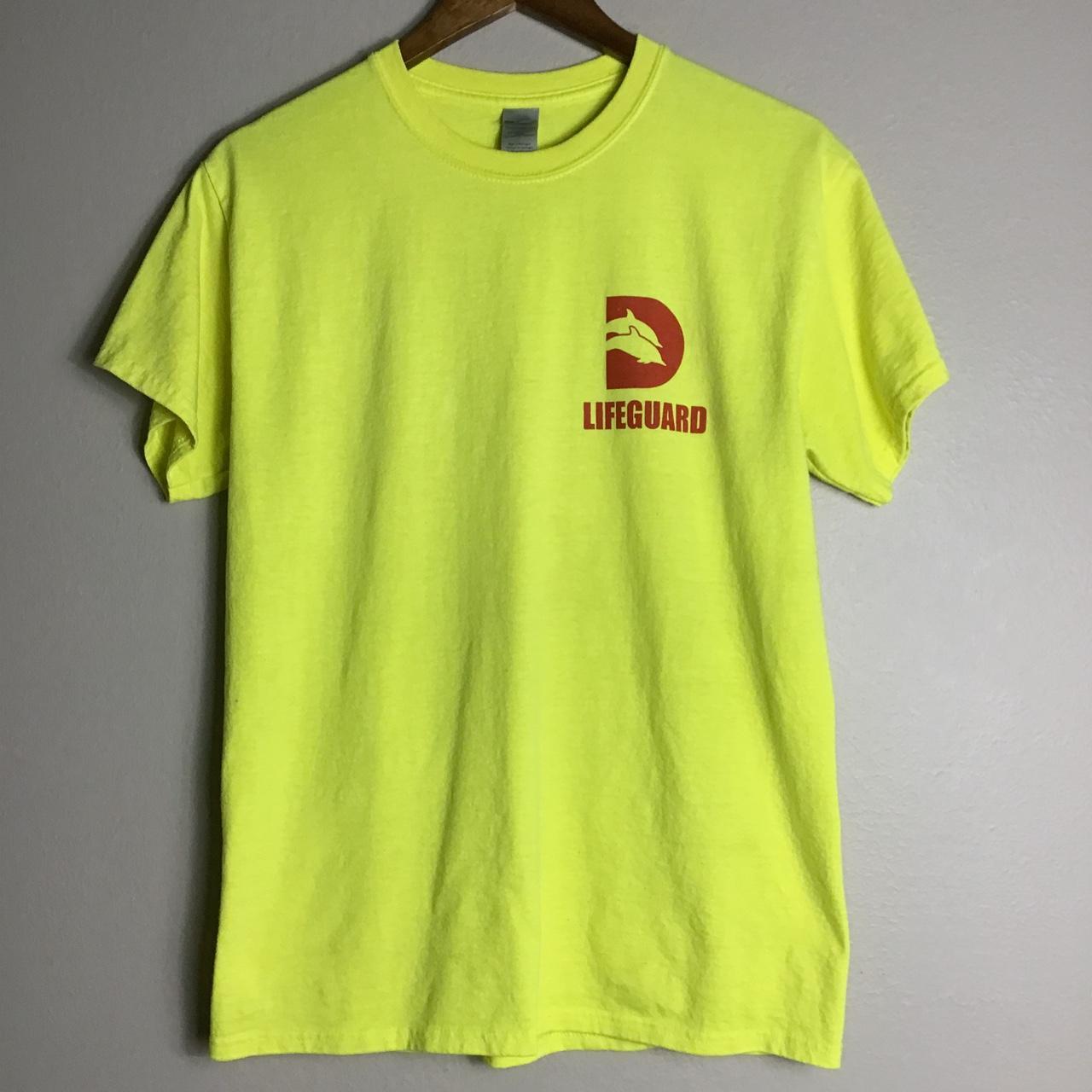 Men's Red and Yellow T-shirt | Depop