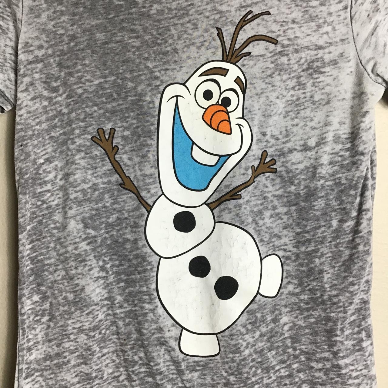 Y2K Disney Frozen Olaf Snowman Elsa Anna Grey XS T Depop