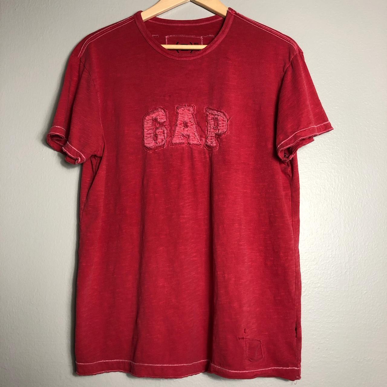 Gap Men's Red Tshirt Depop
