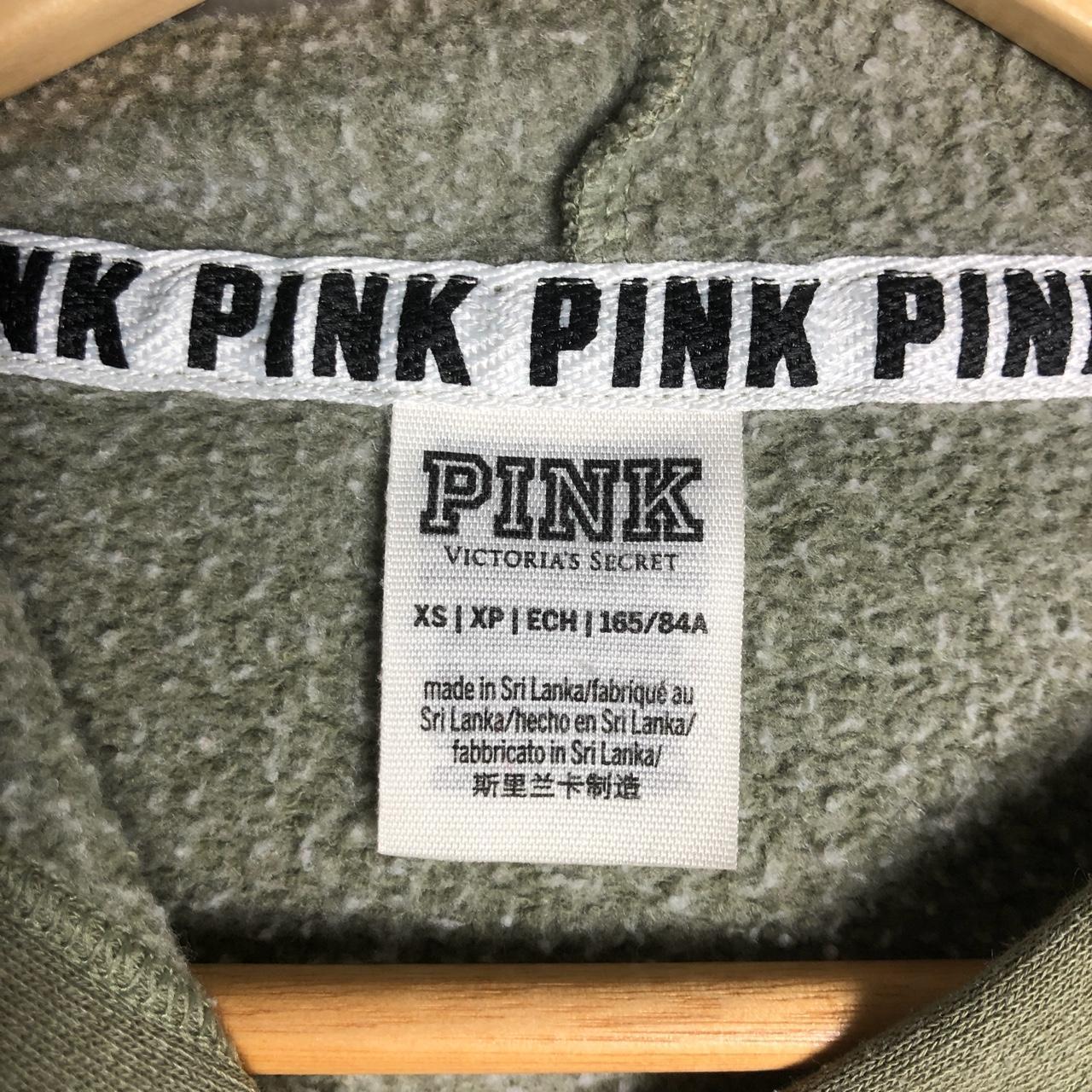 pink olive green hoodie