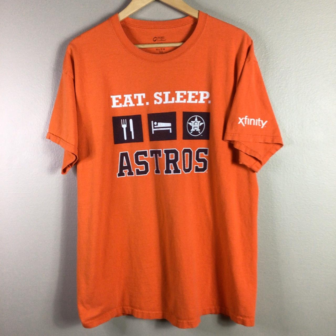 Houston Astros T Shirt Eat Sleep Astros Baseball XL... - Depop