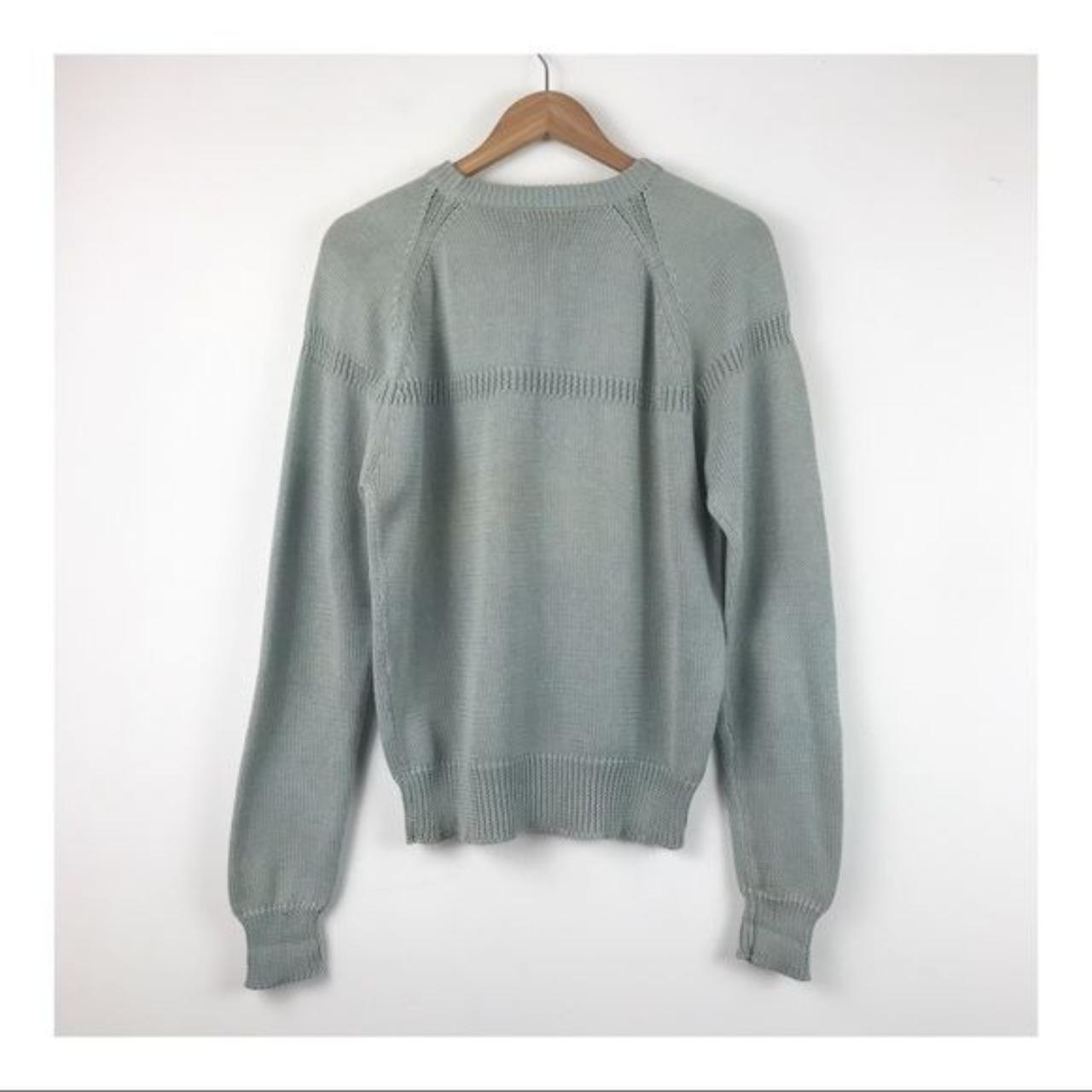 Yves Saint Laurent Men’s Vintage Pale Green Sweater Size shops Large