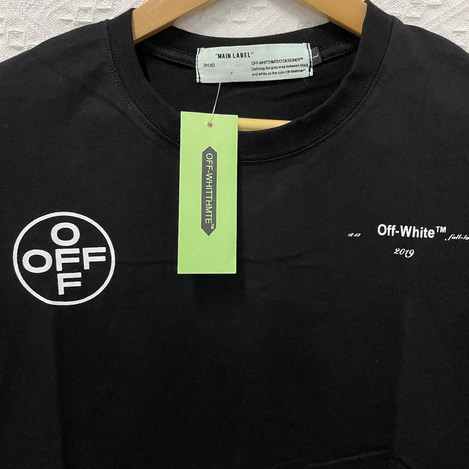 Off-White T-Shirt Black Brand new, 100% cotton Size: - Depop