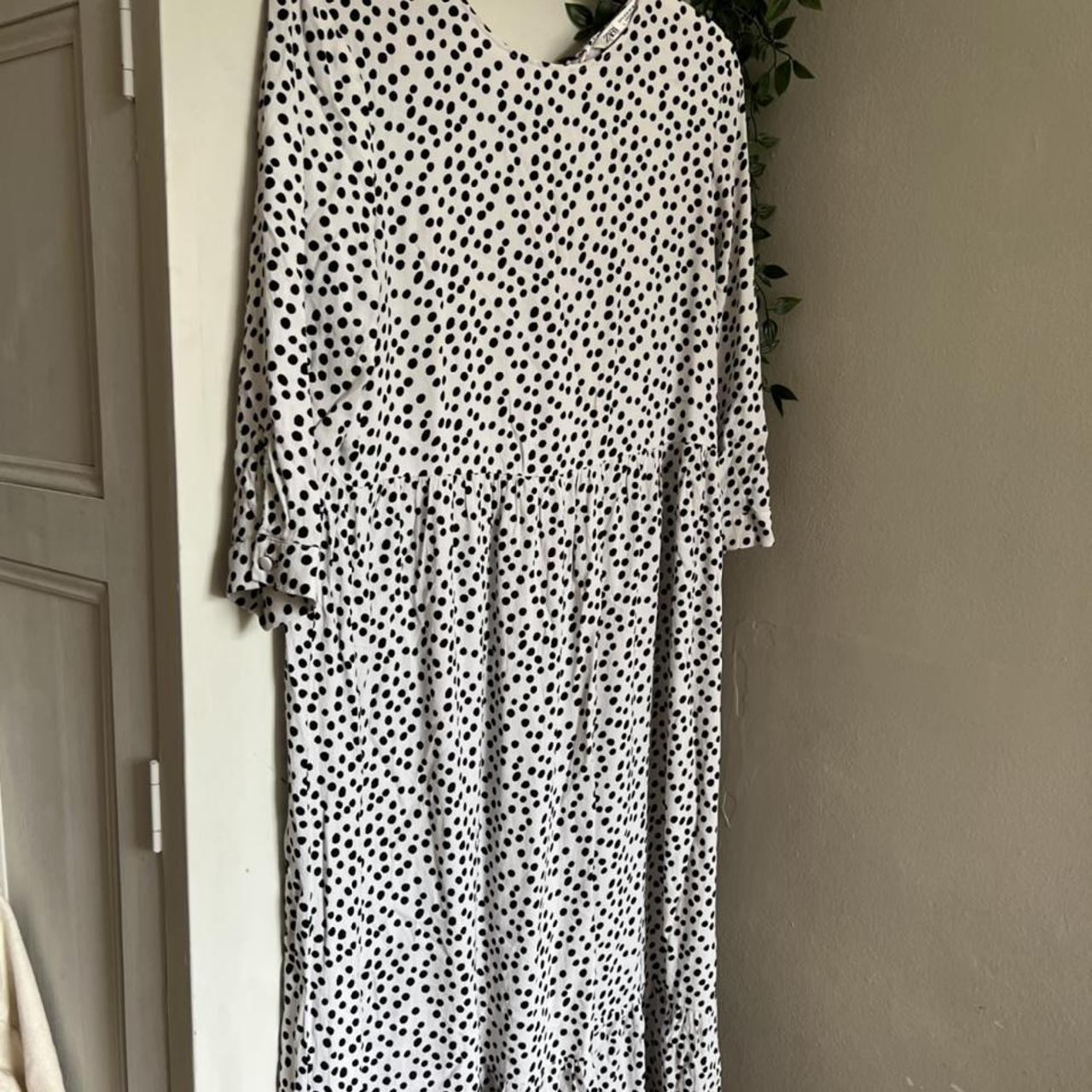 Viral Zara spotted dress. Size M. Good condition and... Depop