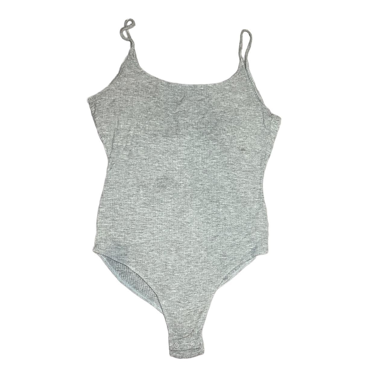 Aerie Women's Grey Bodysuit Depop