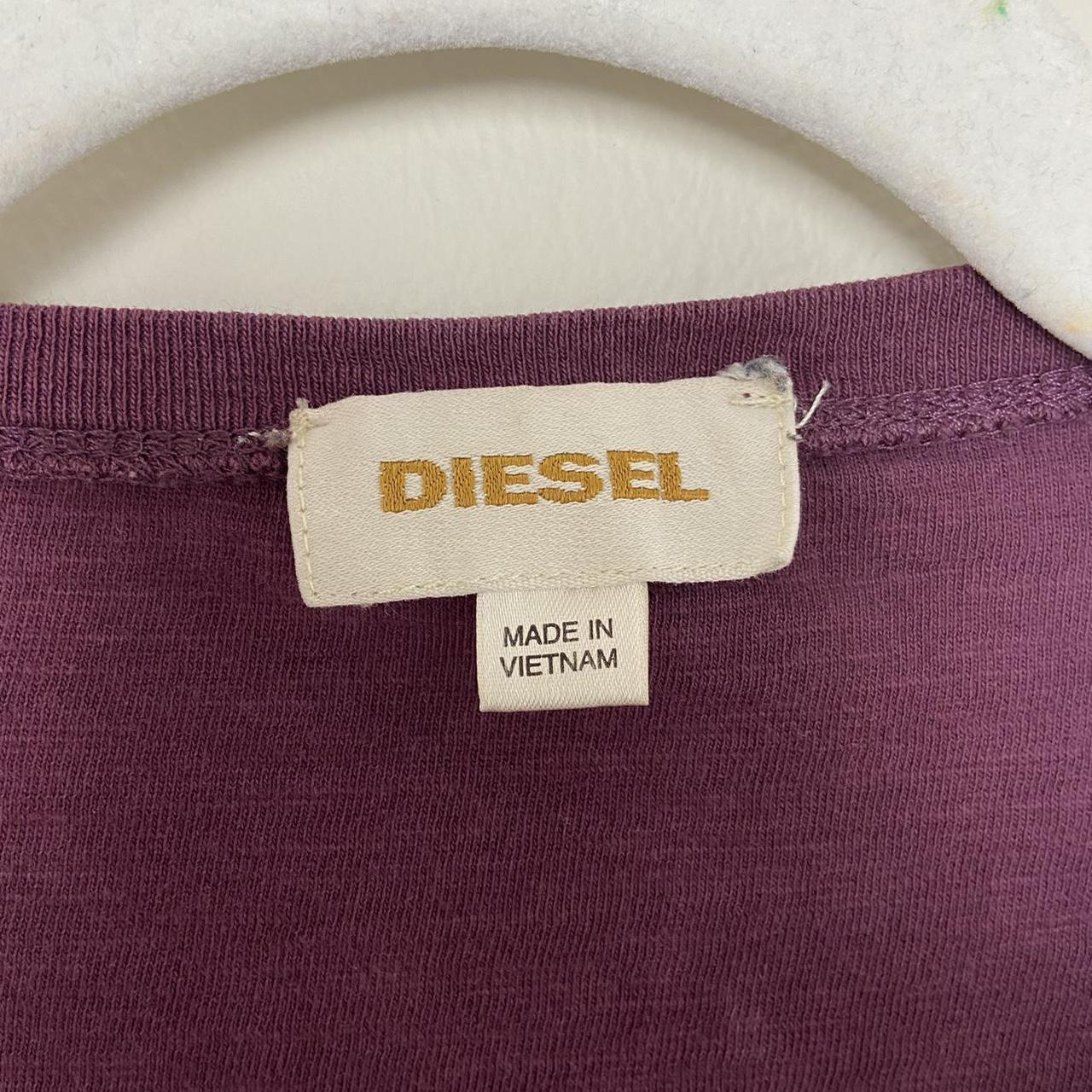 Diesel Men's Burgundy T-shirt (4)