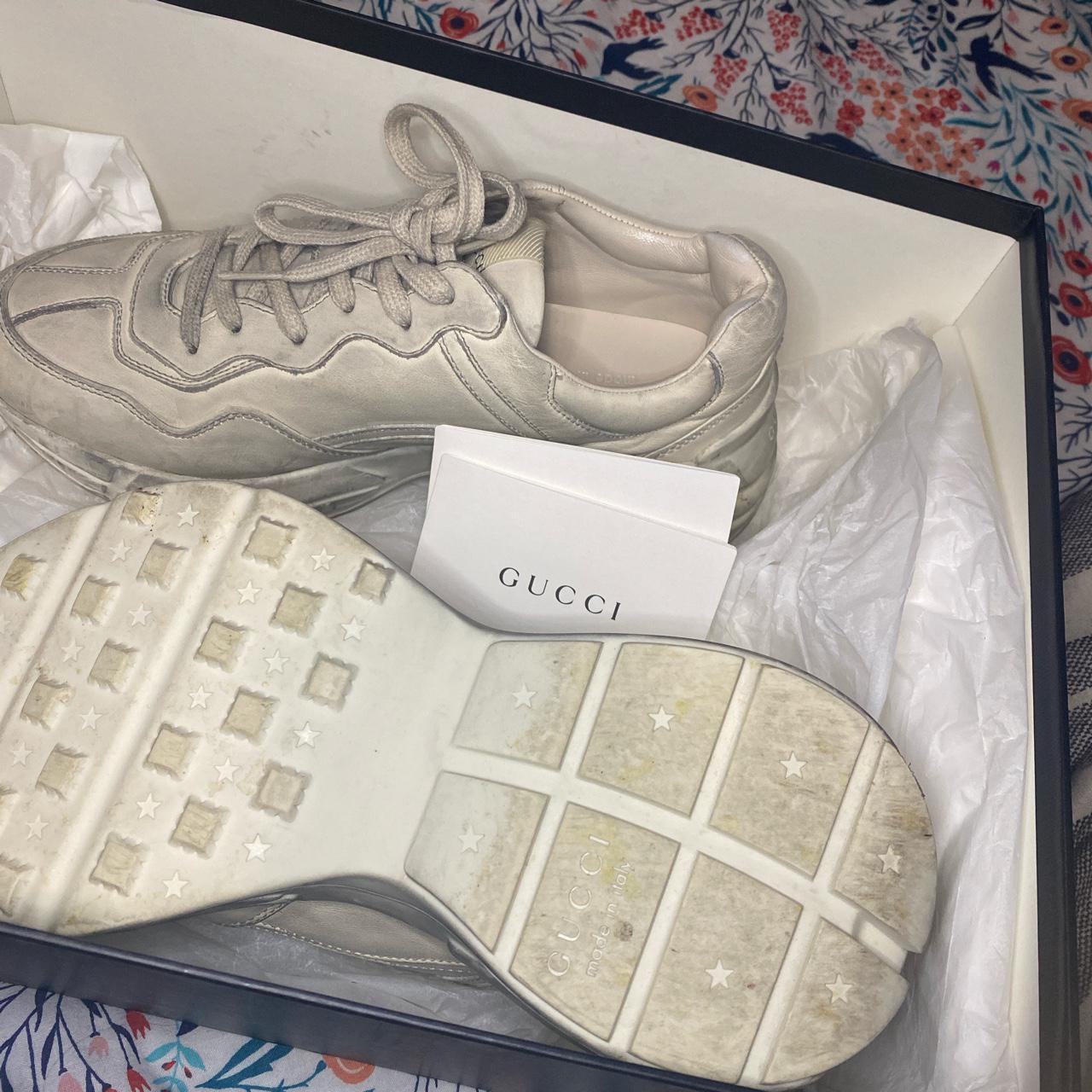 Authentic Gucci sneakers with orginal boxing. Runs... Depop