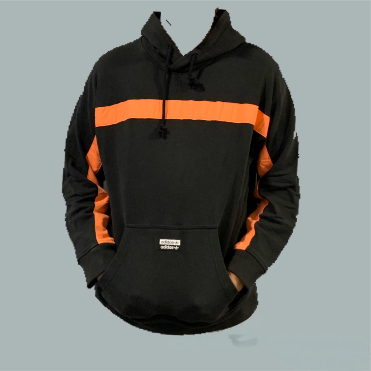 Adidas black and orange hoodie online