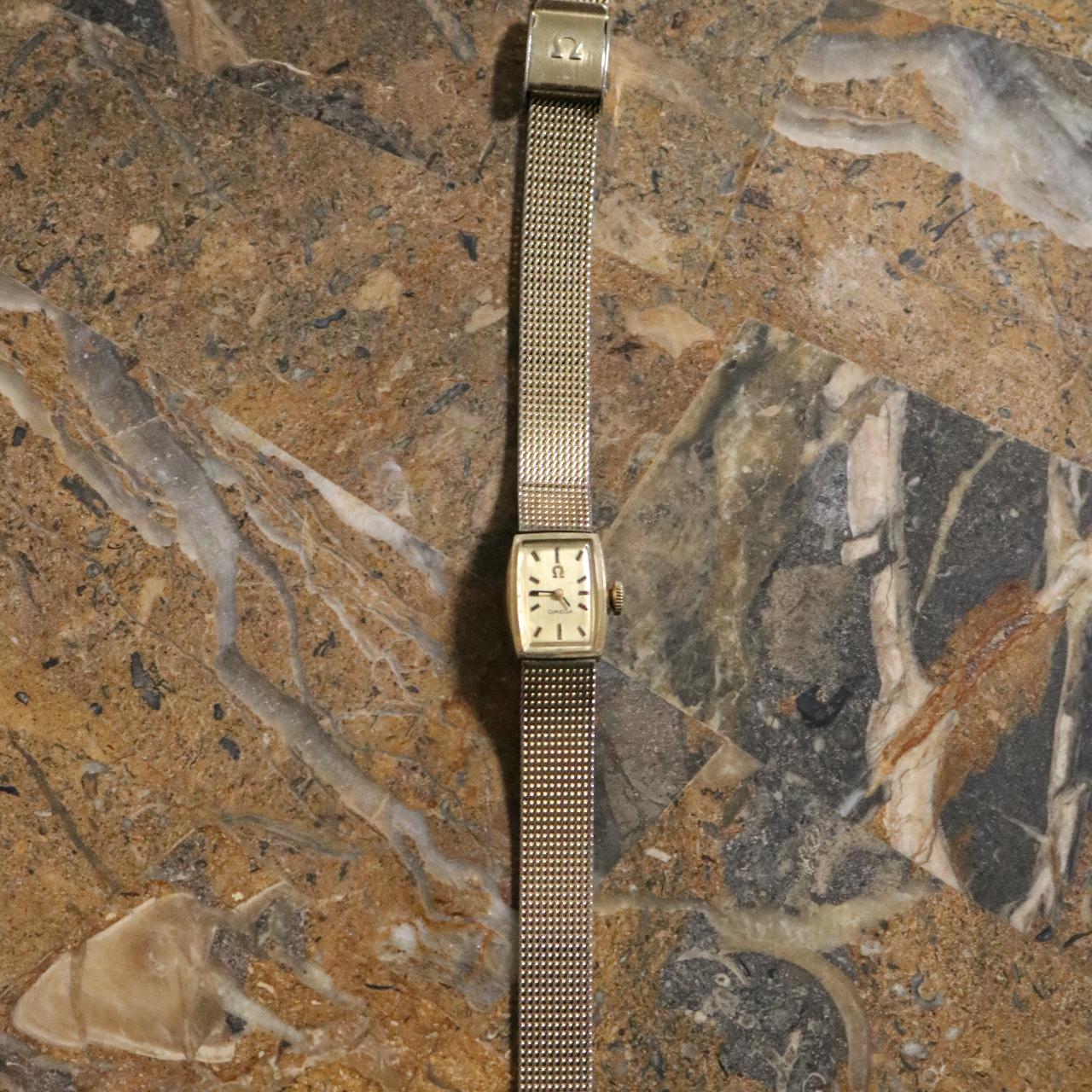 Vintage WindUp Omega Watch. 18K goldplated. Small... Depop