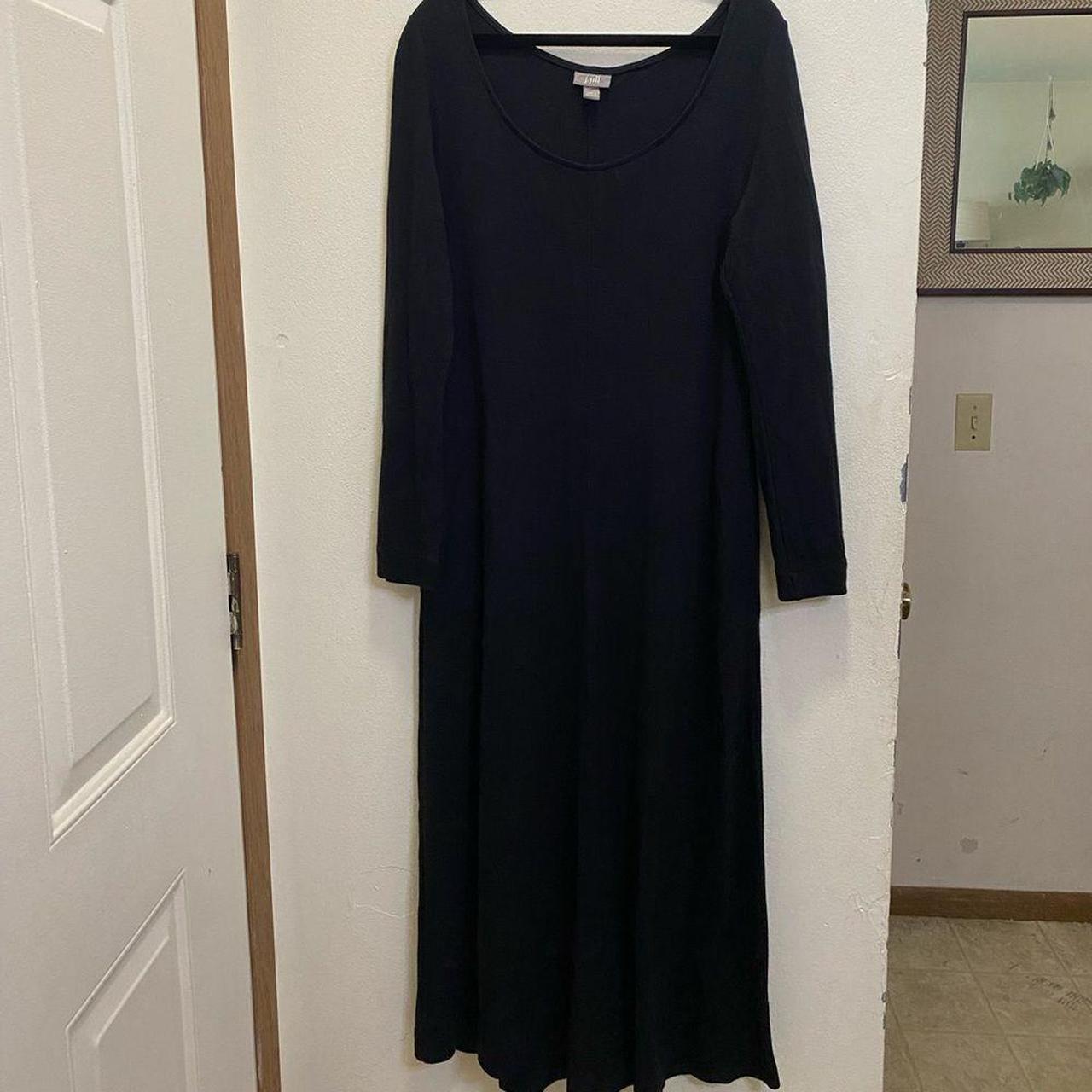 J. Jill Women's Black Dress Depop