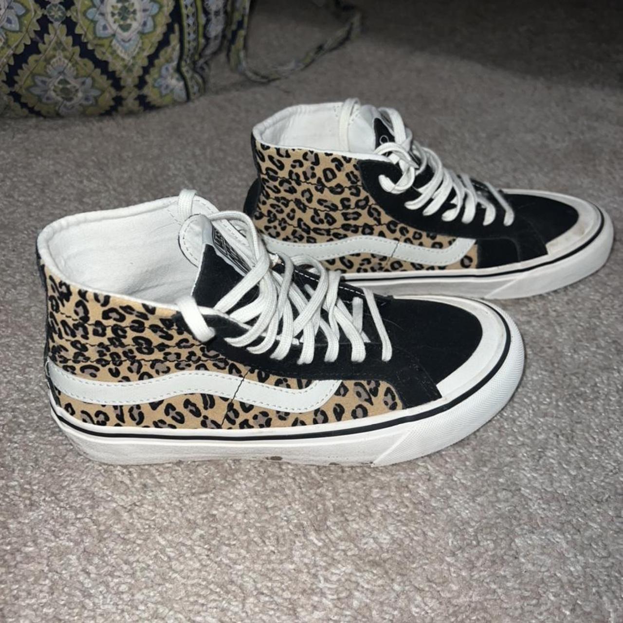 cheetah high top vans