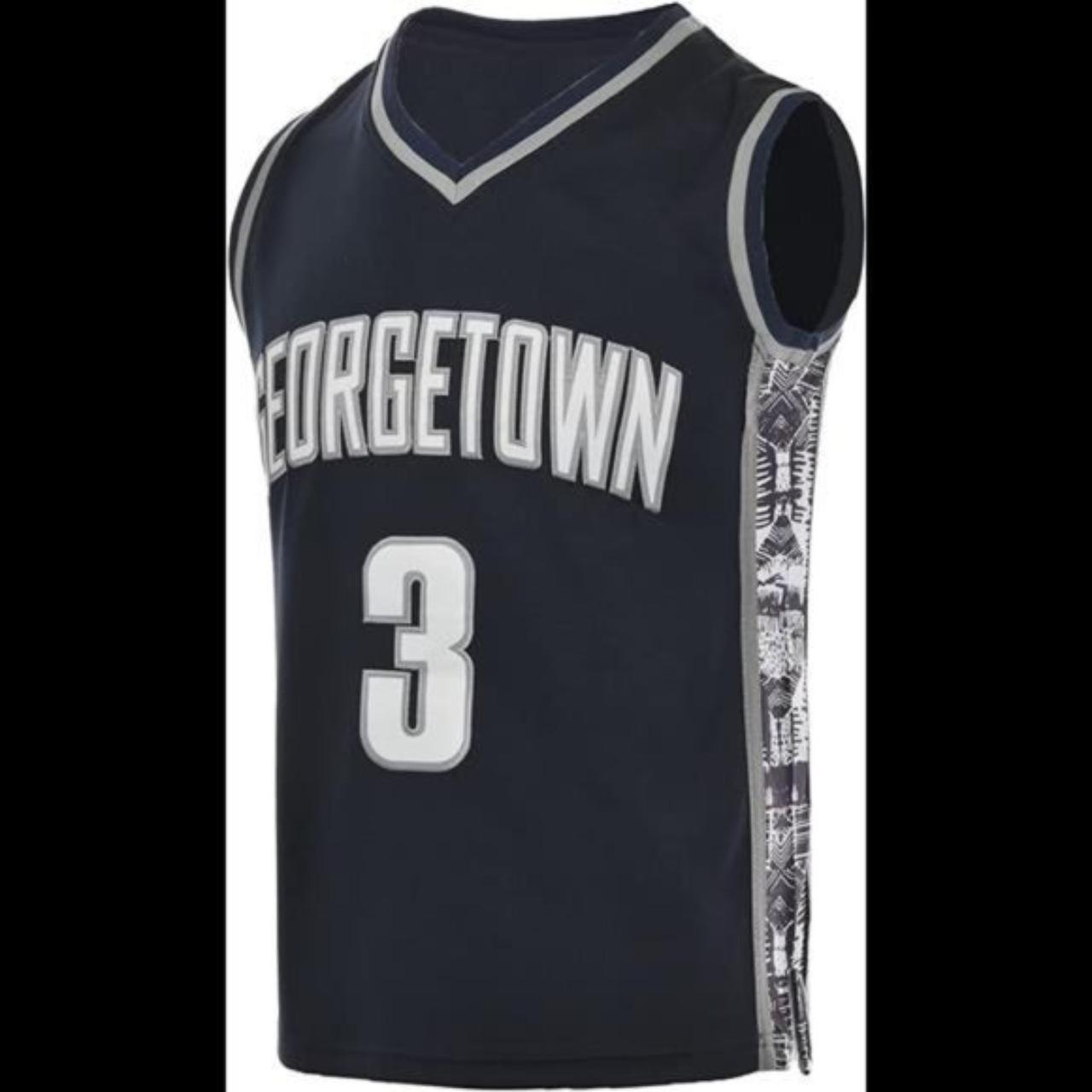Men's Georgetown#3 Basketball Jersey Navy Allen... - Depop