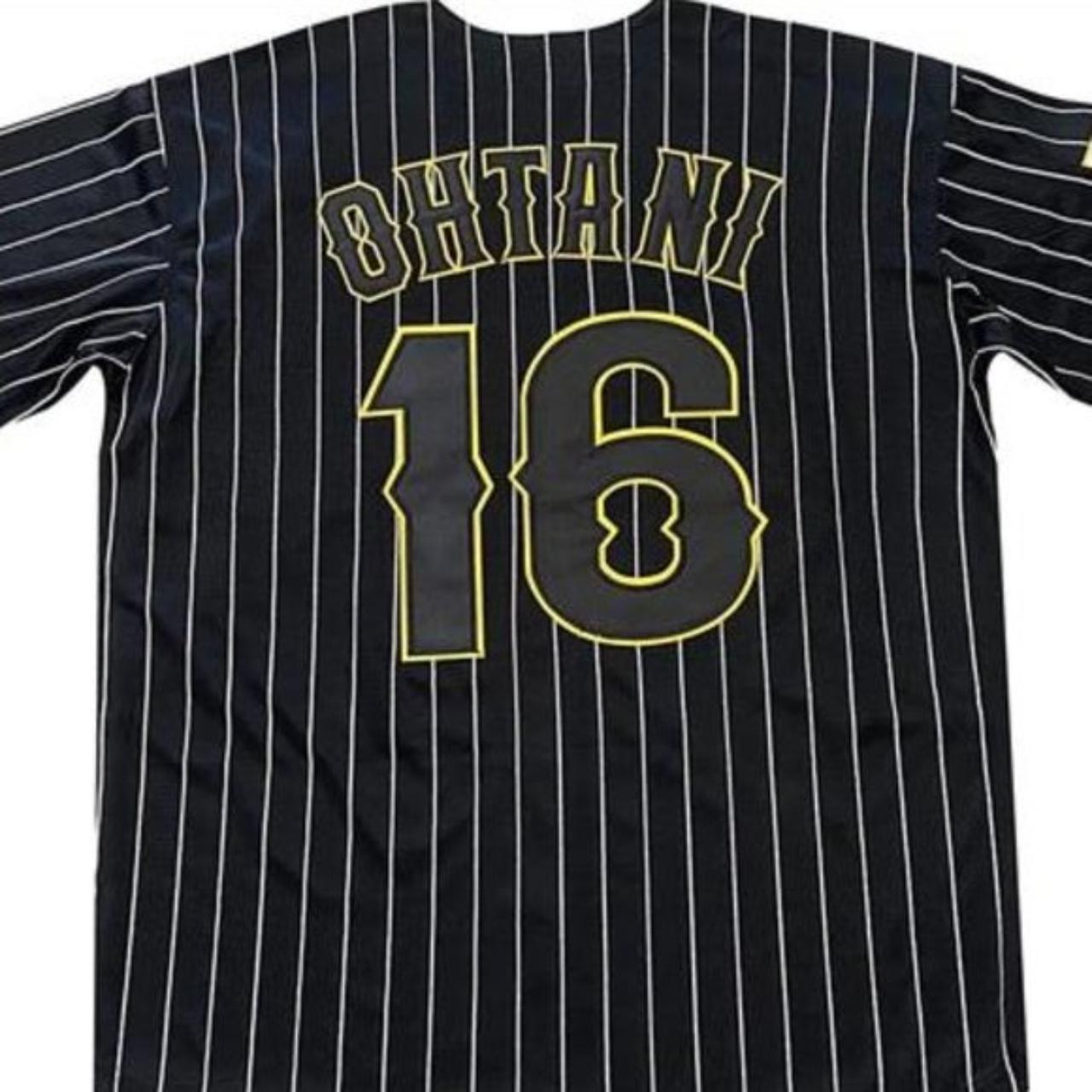 Men's #16 Ohtani Black Japan Baseball Jersey Brand - Depop