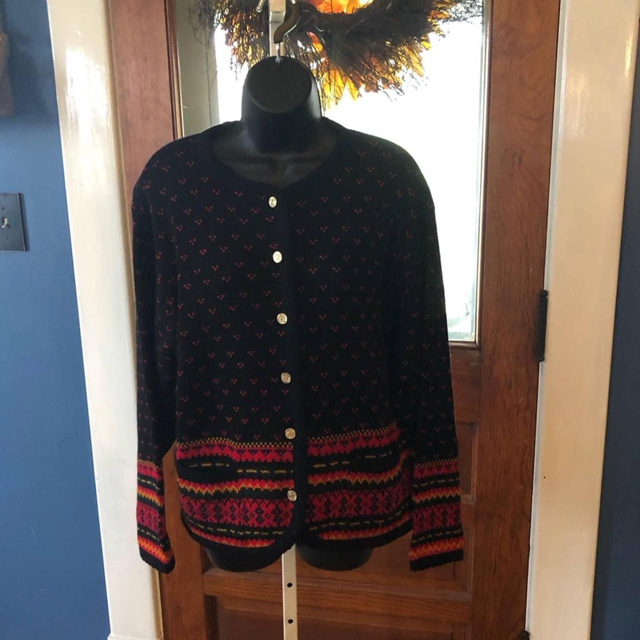 Vintage Tally Ho Button Cardigan with... - Depop