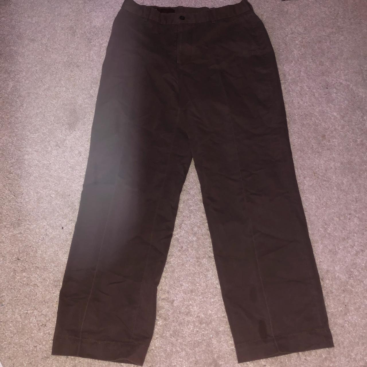 Perry Ellis brown chino pants size 30x30 free... Depop