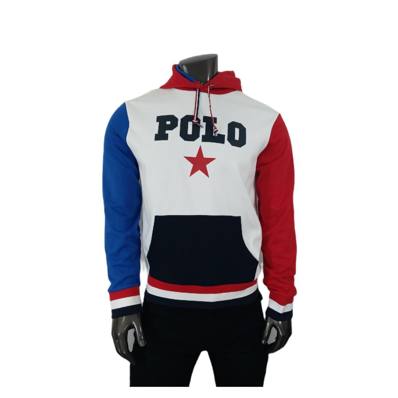 ralph lauren hoodie red white and blue