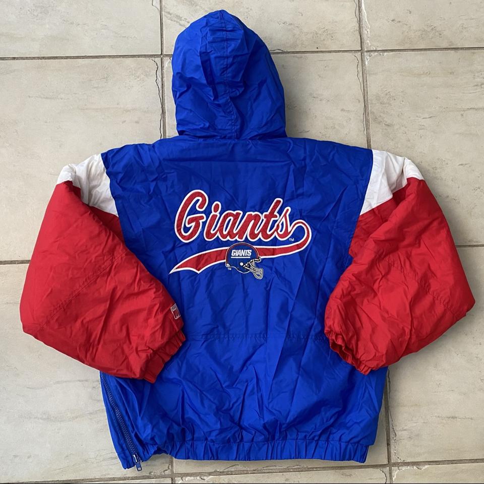 Vintage Logo Athletic New York Giants puffer jacket - Depop