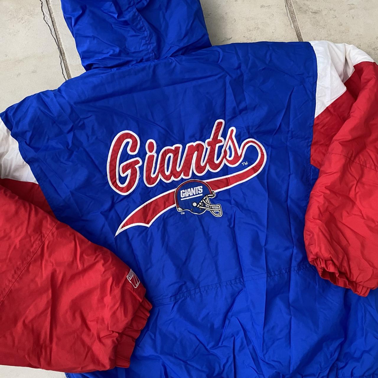 Vintage Logo Athletic New York Giants puffer jacket - Depop