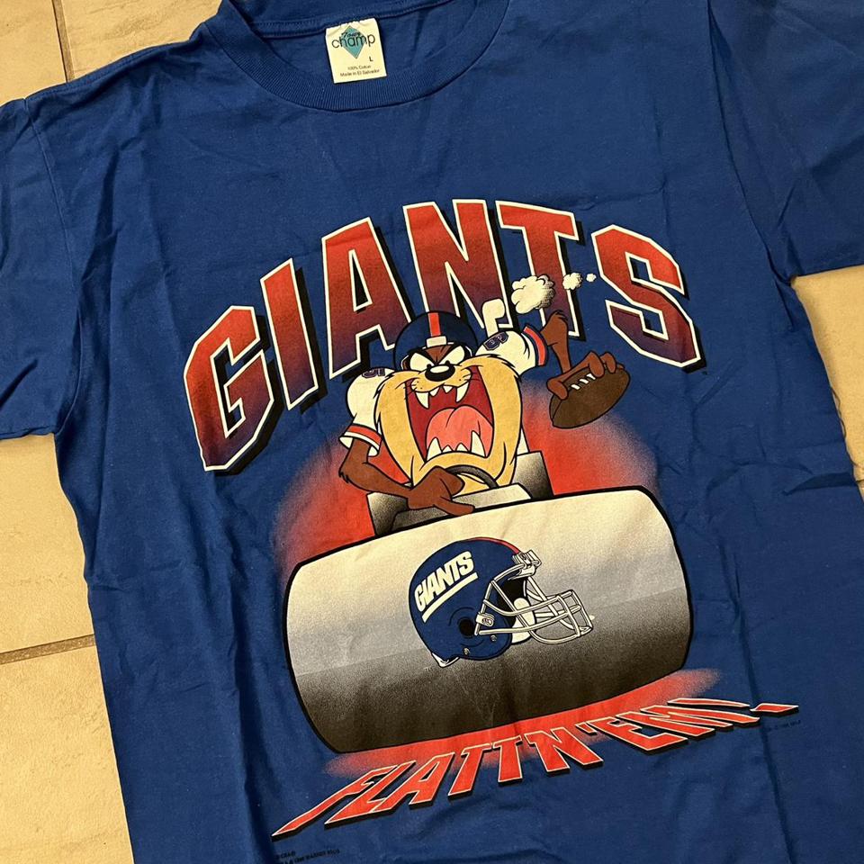 NFL New york Giants Charge Looney Tunes Vintage T-Shirt - Ink In Action