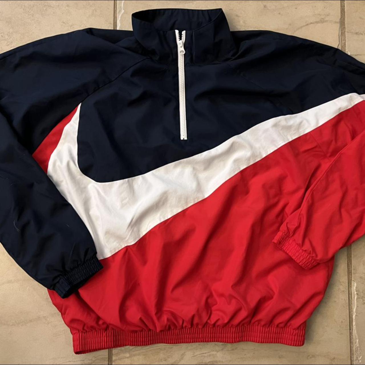 kith nike big swoosh quarter zip